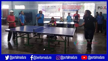 Busyro Karim Buka Turnamen Tenis Meja Bupati Cup 2019