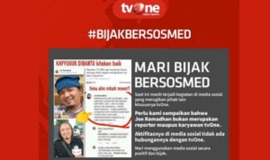 Joe Ramadhan, Penghina Mbah Moen Pakai Atribut tvOne Ditangkap