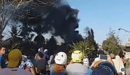 BreakingNews-Kebakaran Landa Toko Material Bangunan di Pasar Lenteng, Sumenep