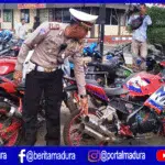 Kesadaran Lalin Warga Sumenep Minim, 80 Knalpot Brong Diamankan