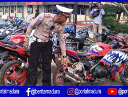 Kesadaran Lalin Warga Sumenep Minim, 80 Knalpot Brong Diamankan