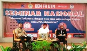 Datang ke UTM, Rocky Gerung Minta Mahasiswa Kritis dan Peka Lingkungan