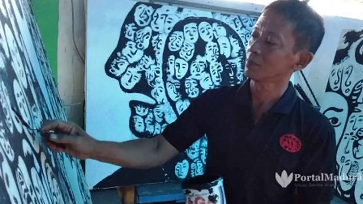 Fajar Iriadi SA, Pelukis Bangkalan yang Tak Mengenal Aliran