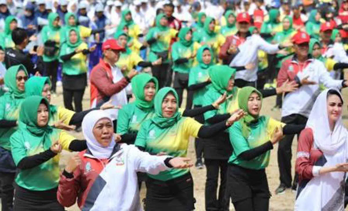 Haornas, Gubernur Jatim Ajak Masyarakat Rajin Berolahraga