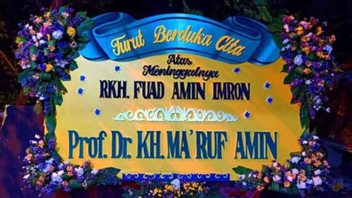 Wakil Presiden Terpilih Kirim Karangan Bunga Ucapan Duka Cita Untuk Ra Fuad