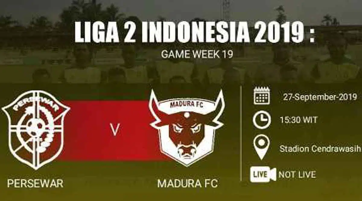 Hasil Live Score Persewar vs Madura FC, Full Time 2-1