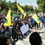 Puluhan Aktifis PMII Gelar Aksi di Kantor DPRD Sumenep