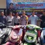 Polres Bangkalan Gelar ‘Gebyar Expo’ Barang Bukti 15 Unit Ranmor