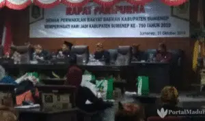 Eksekutif dan Legislatif Ikuti Rapat Paripurna Hari Jadi ke 750 Sumenep