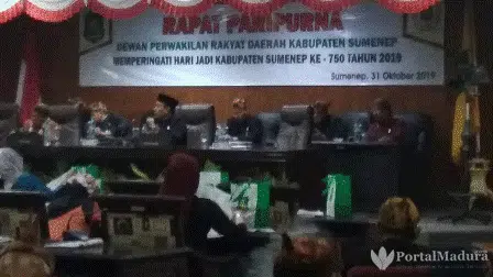 Eksekutif dan Legislatif Ikuti Rapat Paripurna Hari Jadi ke 750 Sumenep