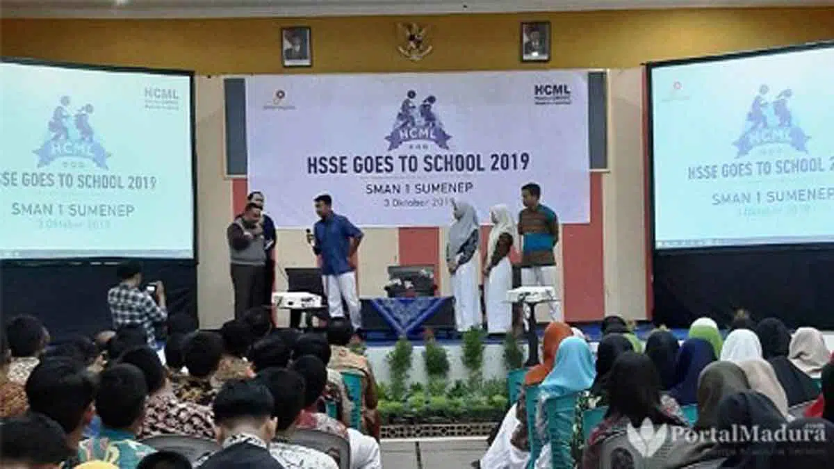 Tanamkan Budaya Menjaga Lingkungan, HCML HSSE Goes To School Sambangi SMAN 1 Sumenep