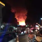 Kebakaran Landa Pasar Tanah Merah Bangkalan