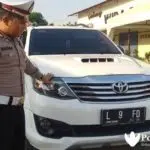 TNKB Kendaraan Mati, Mobil Fortuner Cakades Diamankan Polisi