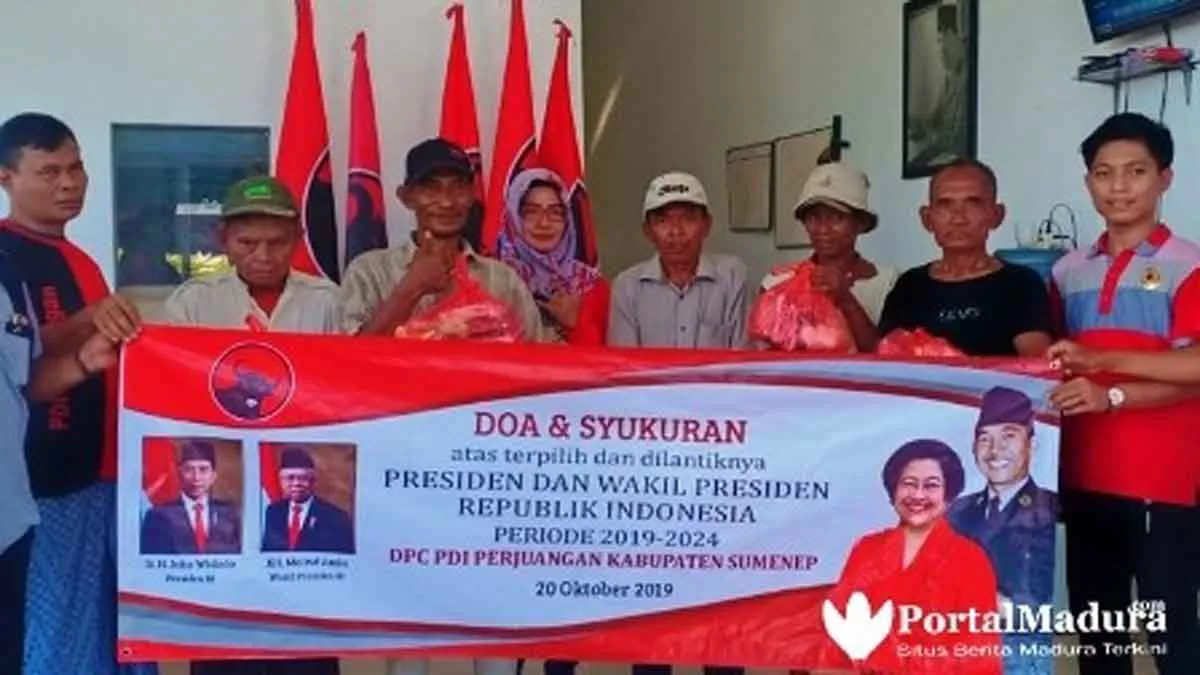 Bagi Sembako & Doa Bersama Cara Warga Sumenep Iringi Pelantikan Jokowi-Ma’ruf Amin