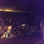 Tiga Unit Damkar Diterjunkan, Kebaran Landa Pasar Tanah Merah Bangkalan