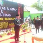 Tak Lazim! Sumpah Jabatan Eselon II di Area Pemakaman