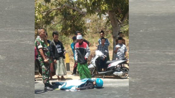 Dilindas Truk, Pemotor di Pamekasan Tewas