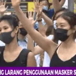 Demonstran Gunakan Masker Ditangkap