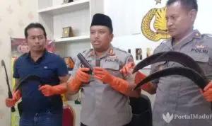 10 Orang Kedapatan Sajam Saat Pilkades Diamankan
