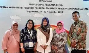 Ngisi Workshop di Yogyakarta, Istri Bupati Pamekasan Sampaikan Ide Peningkatan PAUD