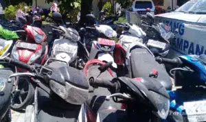 Operasi Zebra, Polisi Sita Motor Plat Merah Tanpa STNK