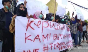 Tuntut Alat Transportasi Laut, Mahasiswa Kepulauan Demo Pemkab Sumenep