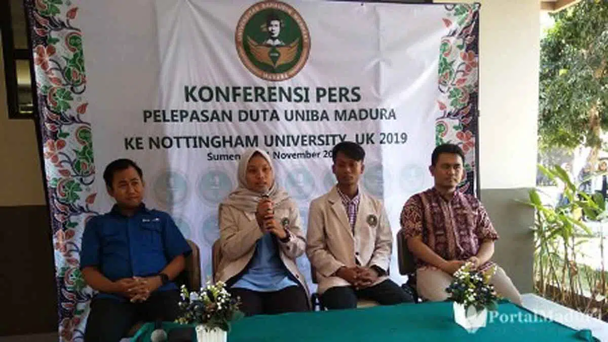 Presentasi Penelitian Tingkat Dunia, UNIBA Madura Kirim Dua Mahasiswa ke Inggris
