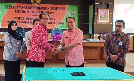 Perluas Kerja Sama, Rektor Unija Taken MoU dengan Direktur RSUD Dr. Saiful Anwar Malang
