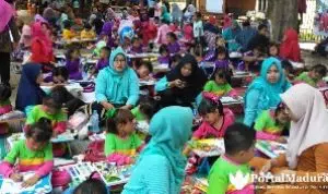 1.286 Anak ‘Mewarnai Negeri’ di Taman Paseban Bangkalan
