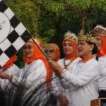 Ibu Negara Bersama Masyarakat Jalan Santai di GBK