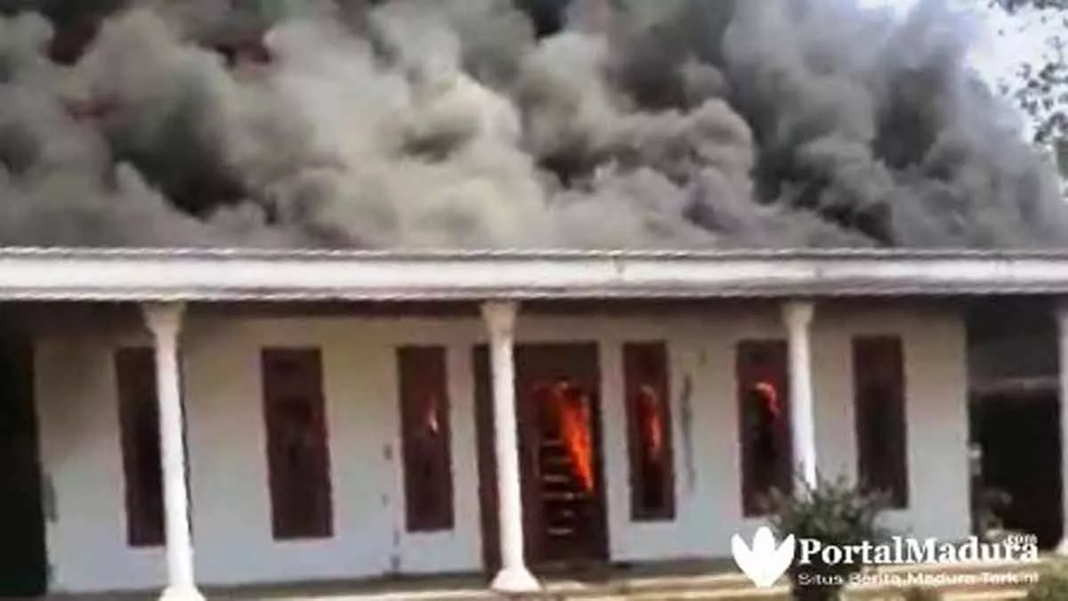 Rumah Warga Bangkalan Ludes Terbakar