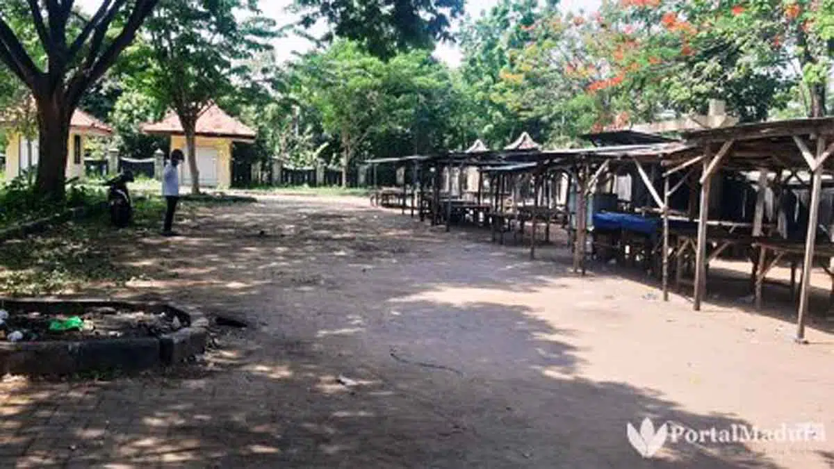 Pasar Kencur Socah Bangkalan Tidak Terawat