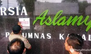 RSIA Aslamy Perumnas Kamal Disegel Petugas Gabungan