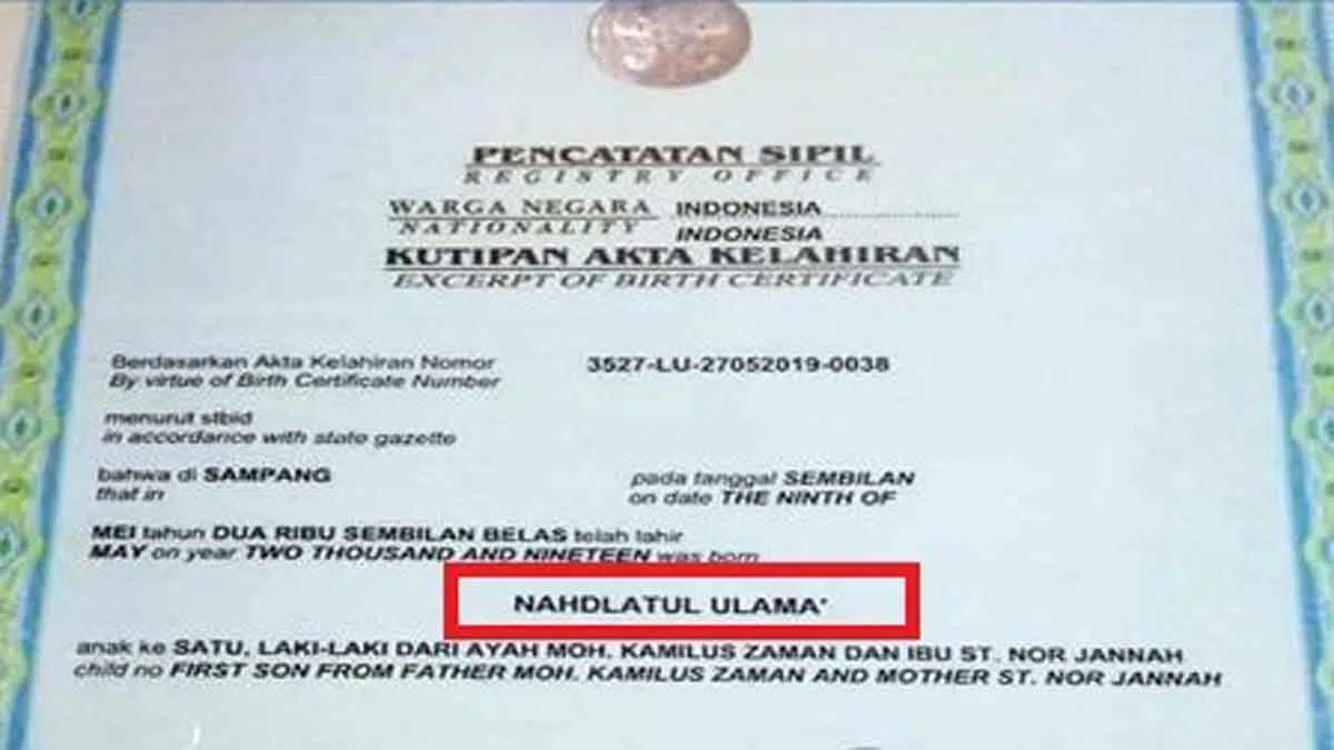 Unik, Bocah Laki-laki Bernama Nahdlatul Ulama Viral di Sampang