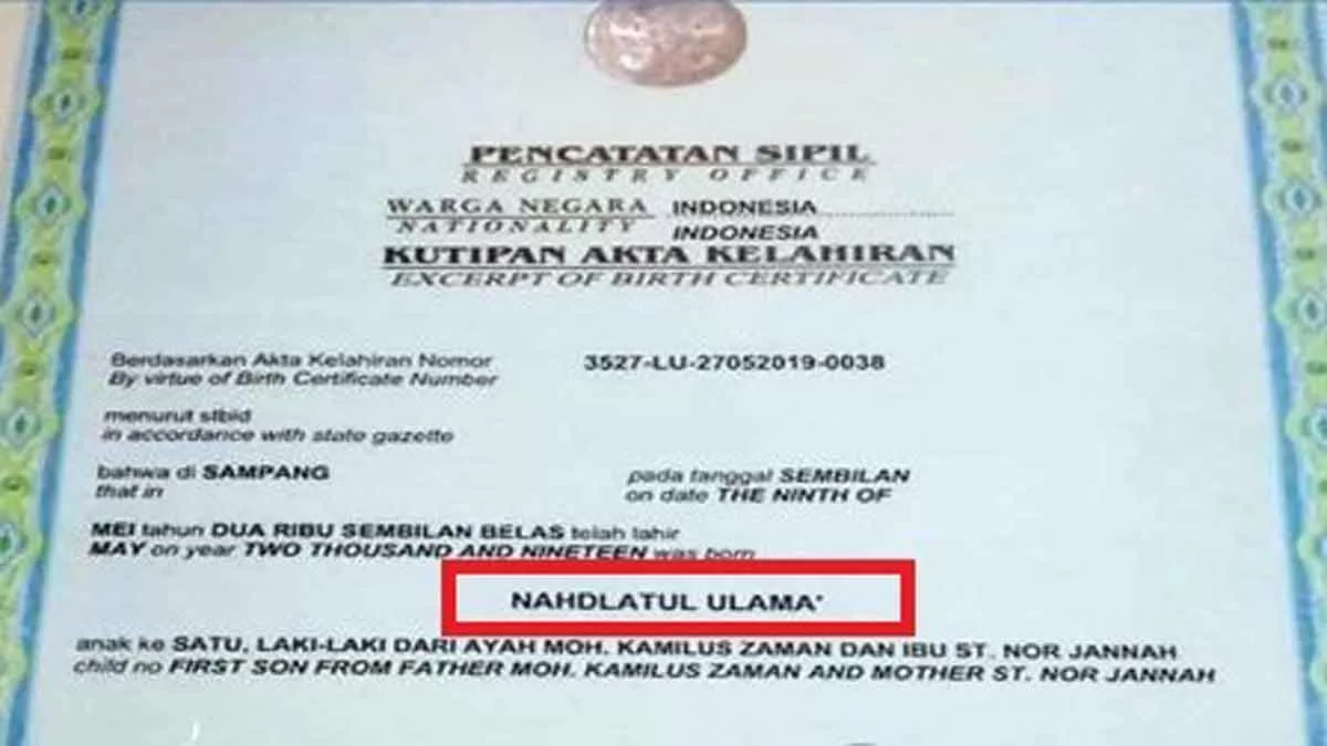 Unik, Bocah Laki-laki Bernama Nahdlatul Ulama Viral di Sampang