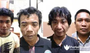 Oknum Kiai dan Aparat Desa Terlibat, 4 Pelaku Peledakan Bom Ikan ke Rumah Warga Diringkus Polisi Sumenep