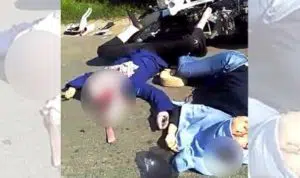 Viral, Kondisi Tragis Pemotor Wanita Tabrakan di Pamekasan