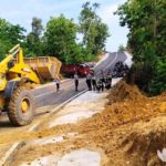 Longsoran Tebing Tak Rusak Konstruksi Jalan Lingkar Utara