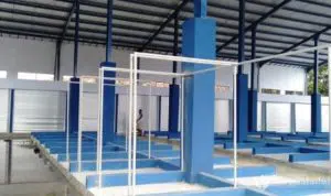 Pancuran Kios Dibongkar, Pasar Sentol Sampang Tergenang Air