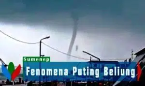Video Detik-detik Fenomena 'Palak Taon' Terbentuk di Atas Langit Perairan Sumenep