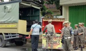 Abaikan Peringatan, Rombong PKL Diamankan Satpol PP Sumenep