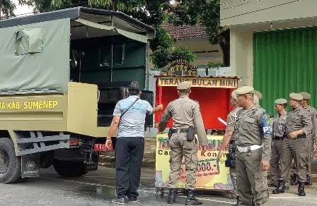 Abaikan Peringatan, Rombong PKL Diamankan Satpol PP Sumenep