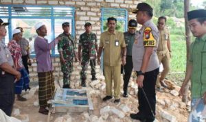 4 Bangunan Rusak dan Pelajar Patah Tulang, Kapolres Sumenep & Dandim 0827 Peduli Korban Bencana