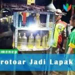 Trotoar dan di Atas Saluran Air Jadi Lapak PKL, Siap-siap Dibongkar Satpol PP Sumenep