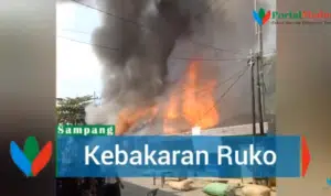 Delapan Ruko Hangus Terbakar di Sampang
