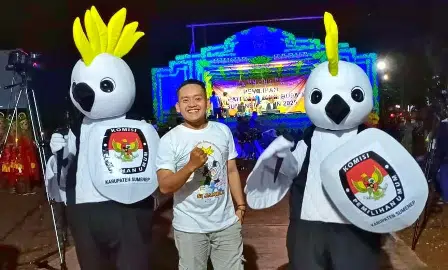Launching Pilbup 2020, KPU Sumenep Perkenalkan Maskot Lewat Ludruk
