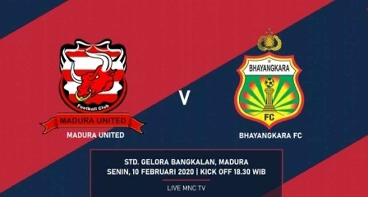 Diguyur Hujan, Link Live Streaming Madura United vs Bhayangkara FC