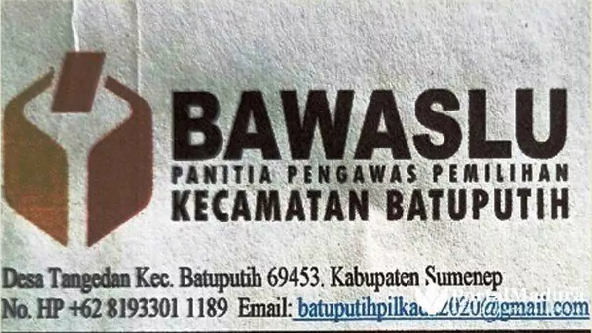 Panwascam Batuputih, ‘Open Recruitment’ Panwaslu Desa Pilbup Sumenep 2020