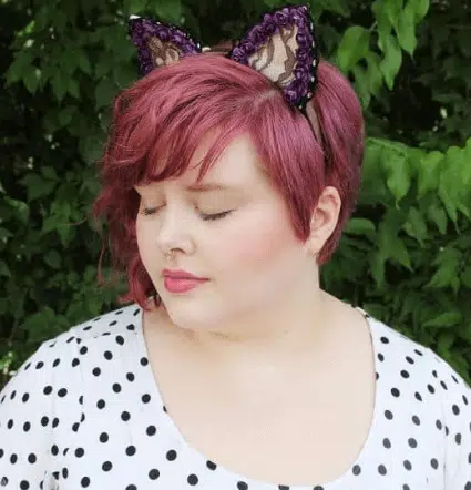 Model Rambut Wanita Gemuk Side-swept pixie 