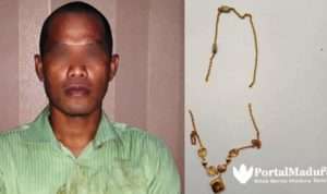 Ini Pencuri Kalung Emas di Pasar Rakyat Ganding, Sumenep